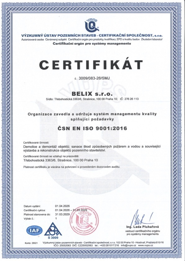 Iso - Certifikace Iso